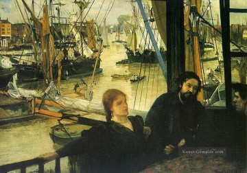 maja and celestina on a balcony Ölbilder verkaufen - Wapping on Thames James Abbott McNeill Whistler